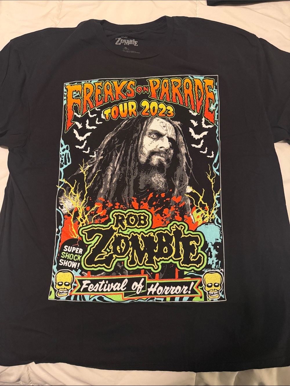 Freaks on Parade Tour 2023 Black Graphic Tee